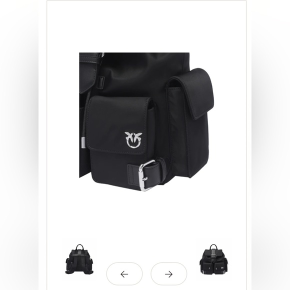 Pinko Black Backpack with Logo main image 5